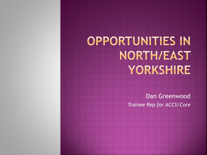 opportunities in north east yorkshire