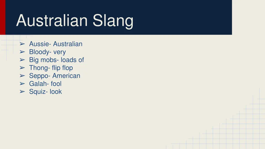 australian slang