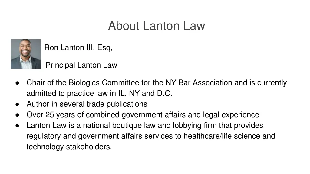 about lanton law