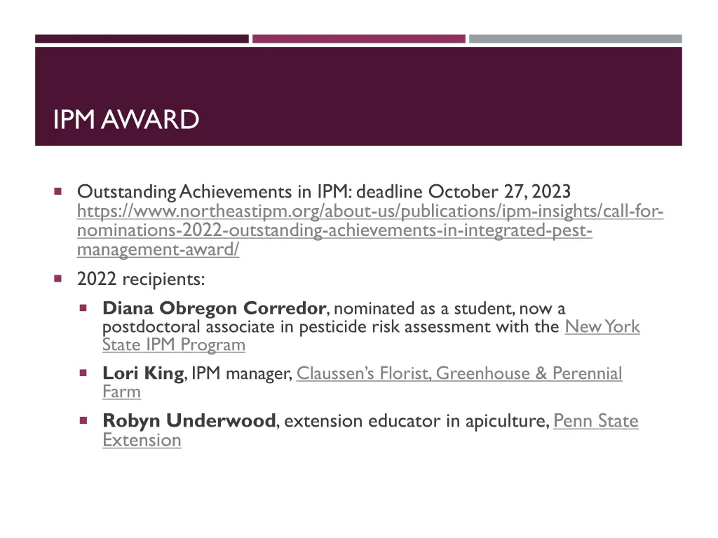 ipm award