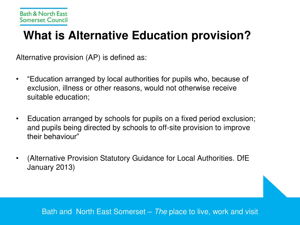 what is alternative education provision