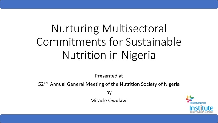 nurturing multisectoral commitments