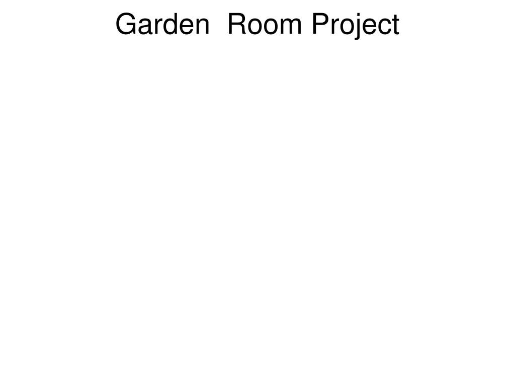 garden room project