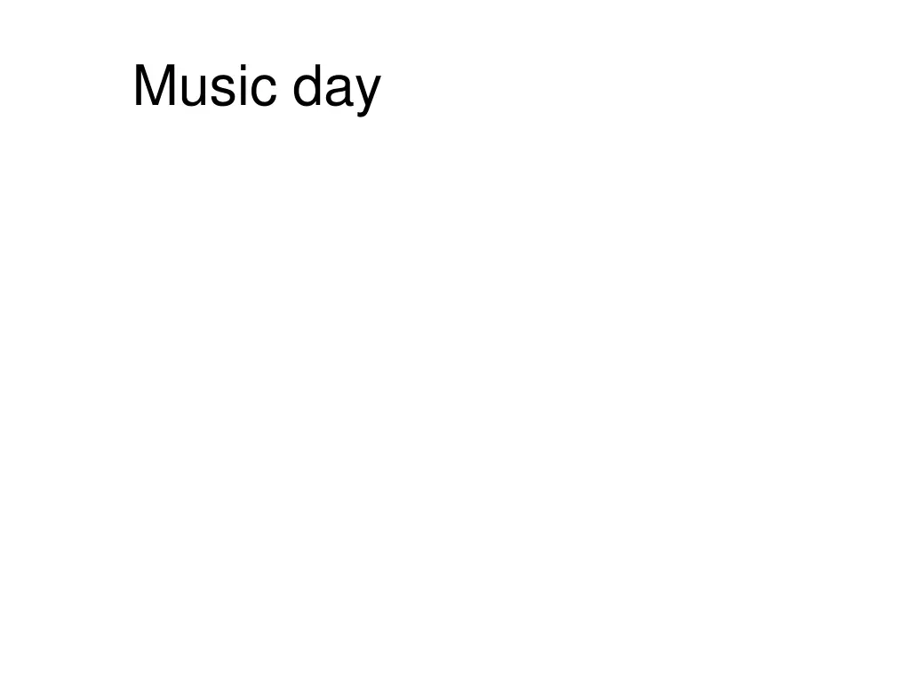 music day