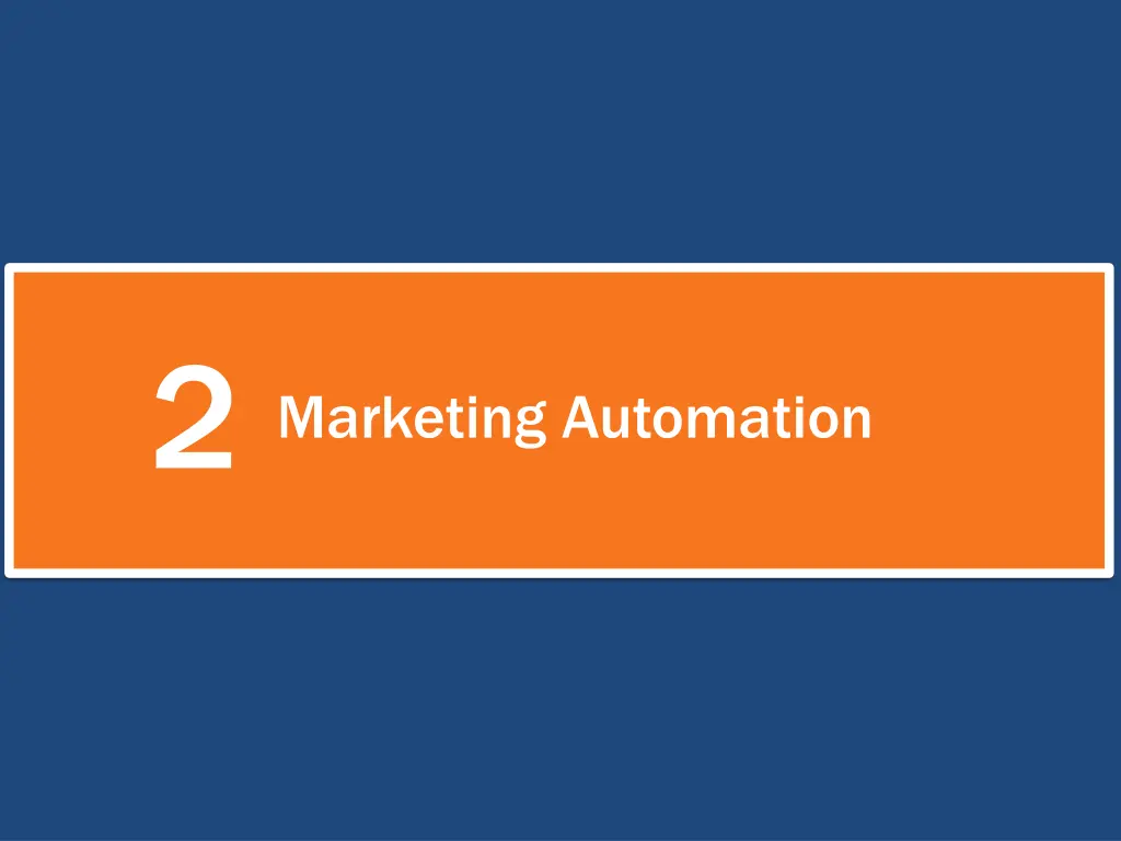 2 marketing automation