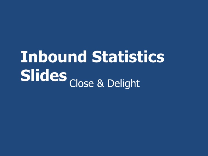 inbound statistics slides close delight