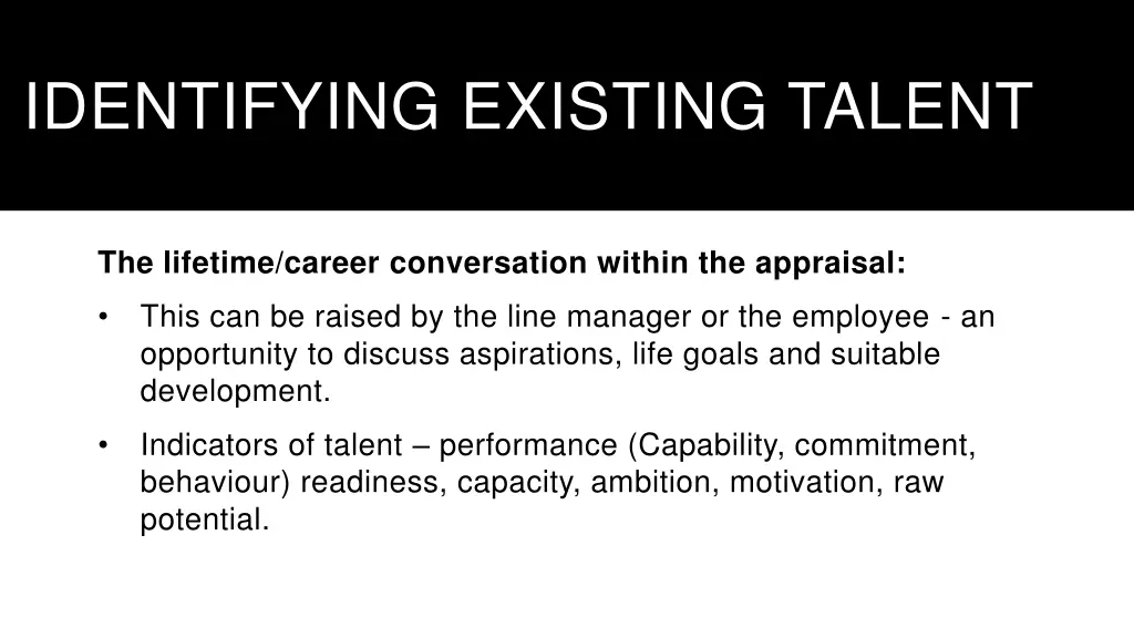 identifying existing talent 1