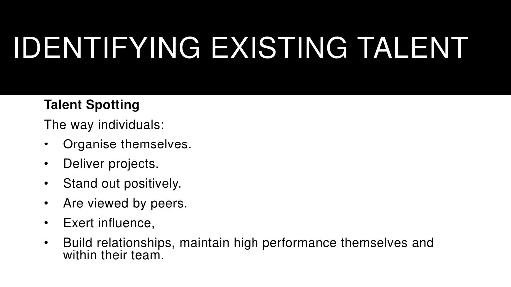 identifying existing talent 2