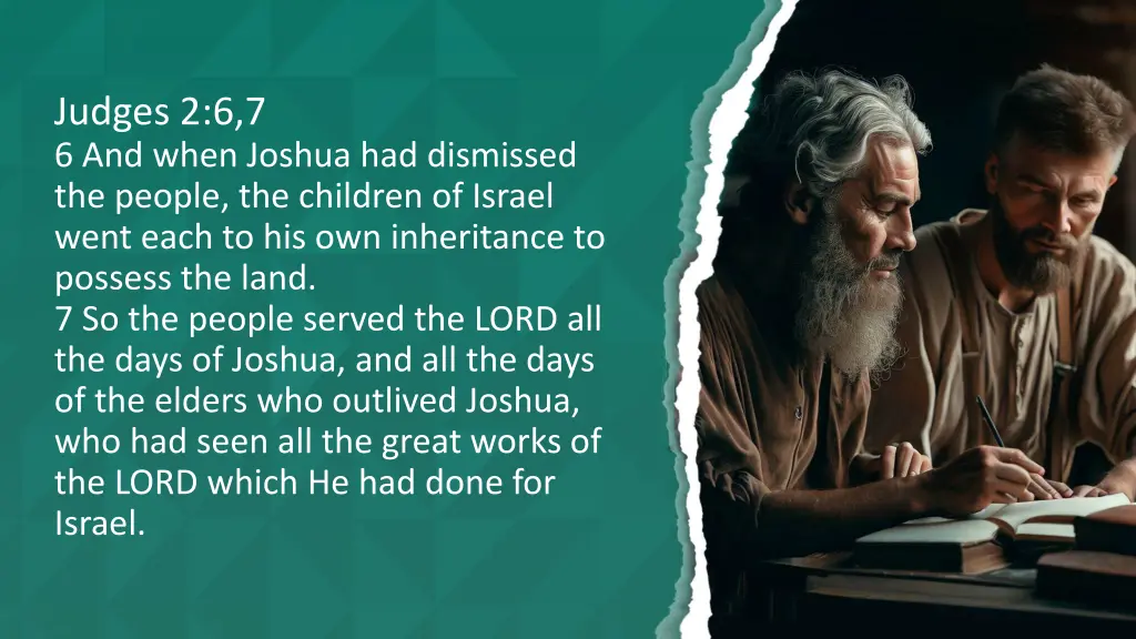 judges 2 6 7 6 and when joshua had dismissed