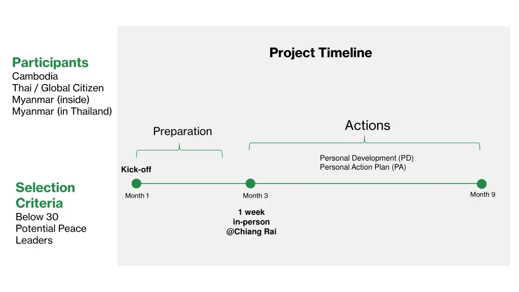 project timeline