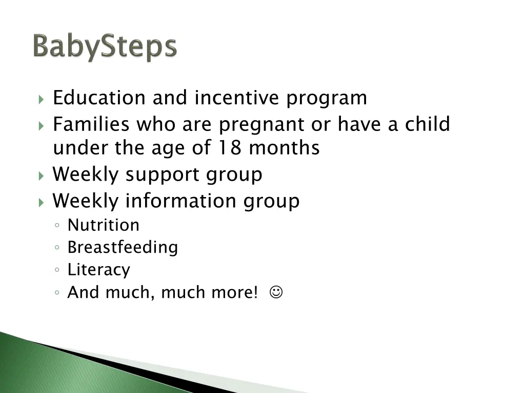 education and incentive program families