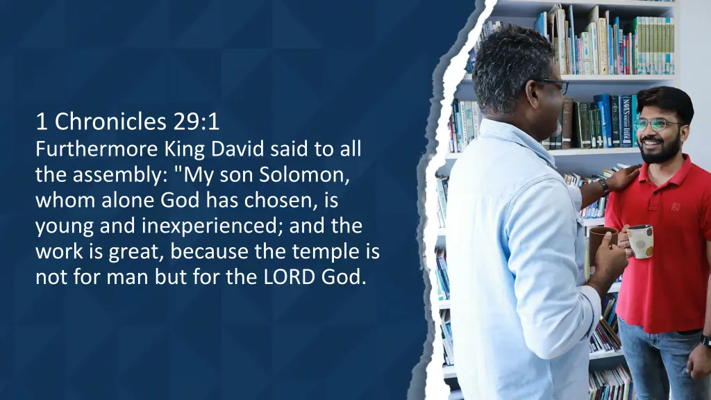 1 chronicles 29 1 furthermore king david said