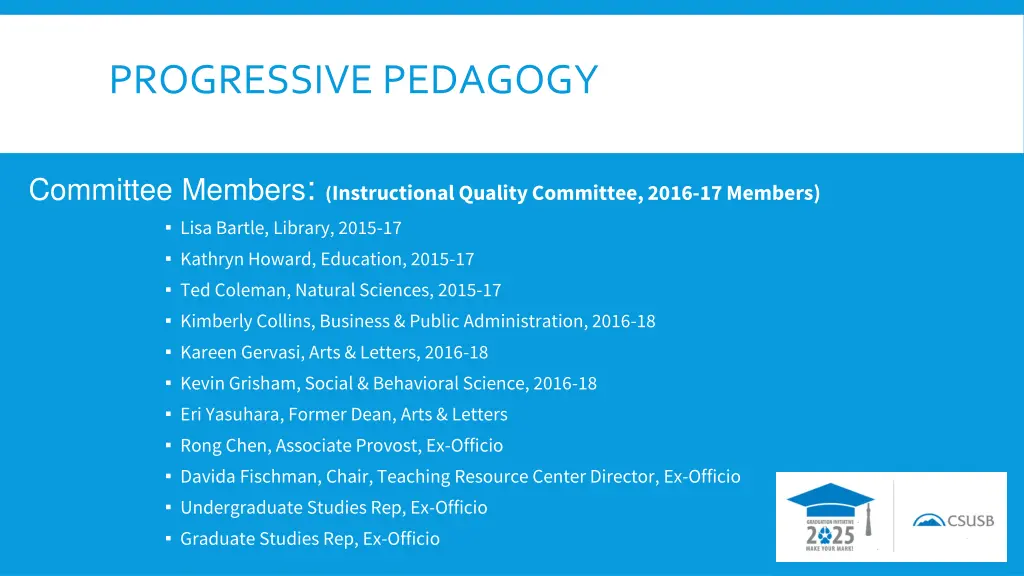 progressive pedagogy 1