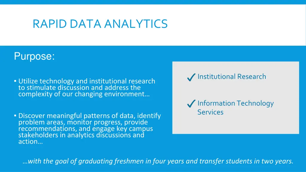 rapid data analytics