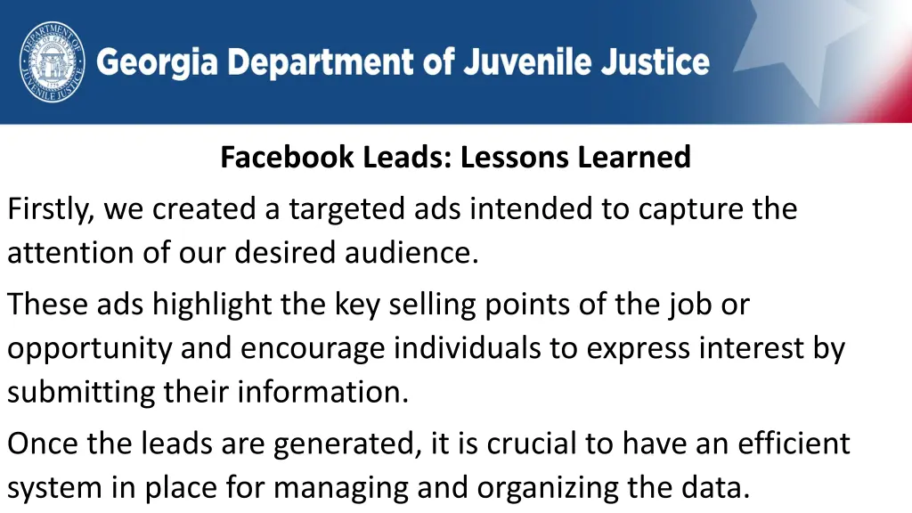 facebook leads lessons learned 2