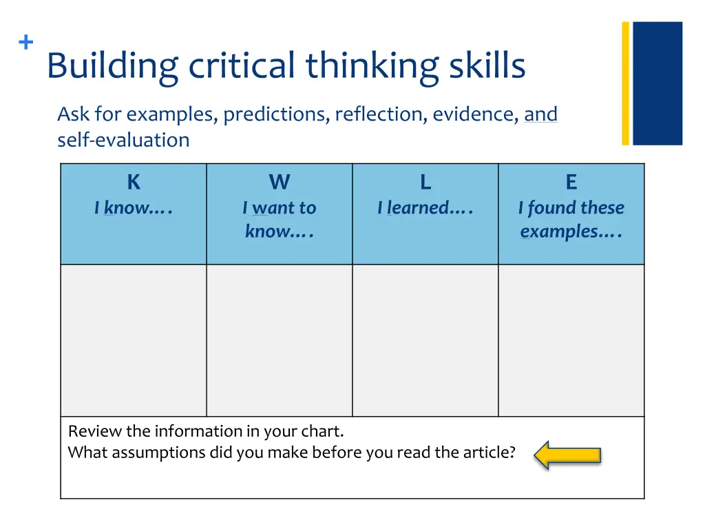 building critical thinking skills 6