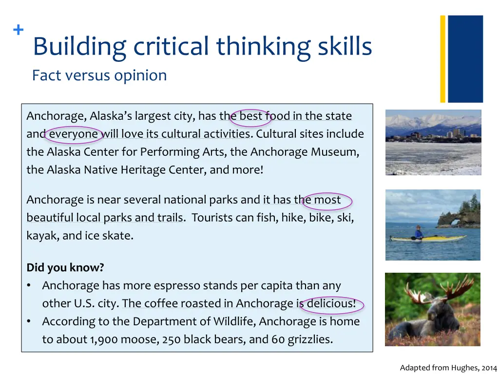 building critical thinking skills fact versus 1