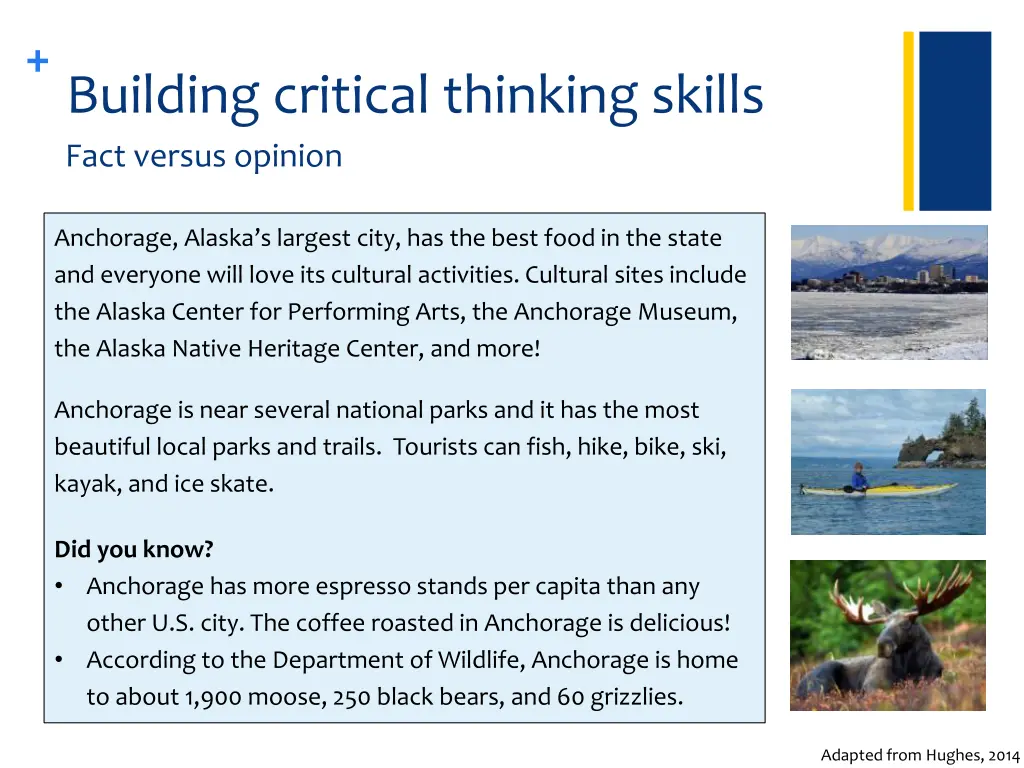 building critical thinking skills fact versus