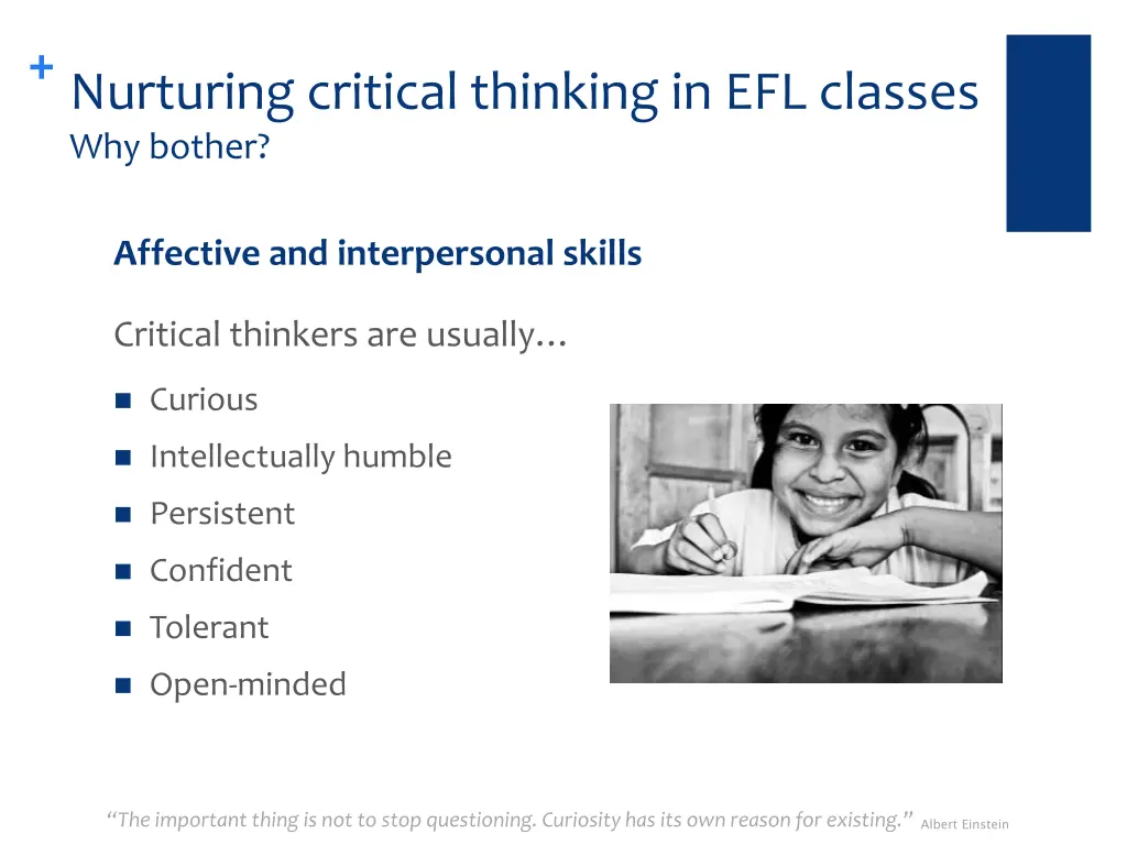 nurturing critical thinking in efl classes