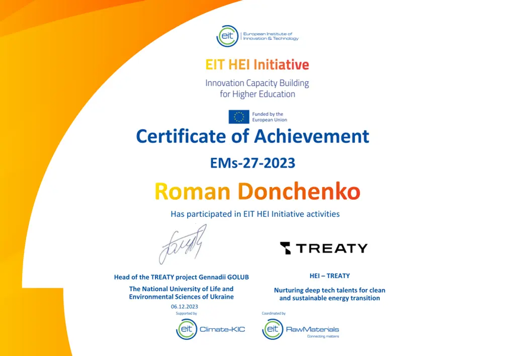 certificate of achievement 26