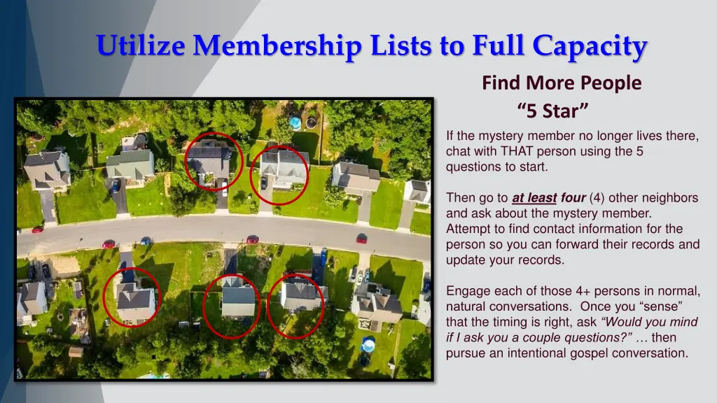 utilize membership lists to full capacity 2