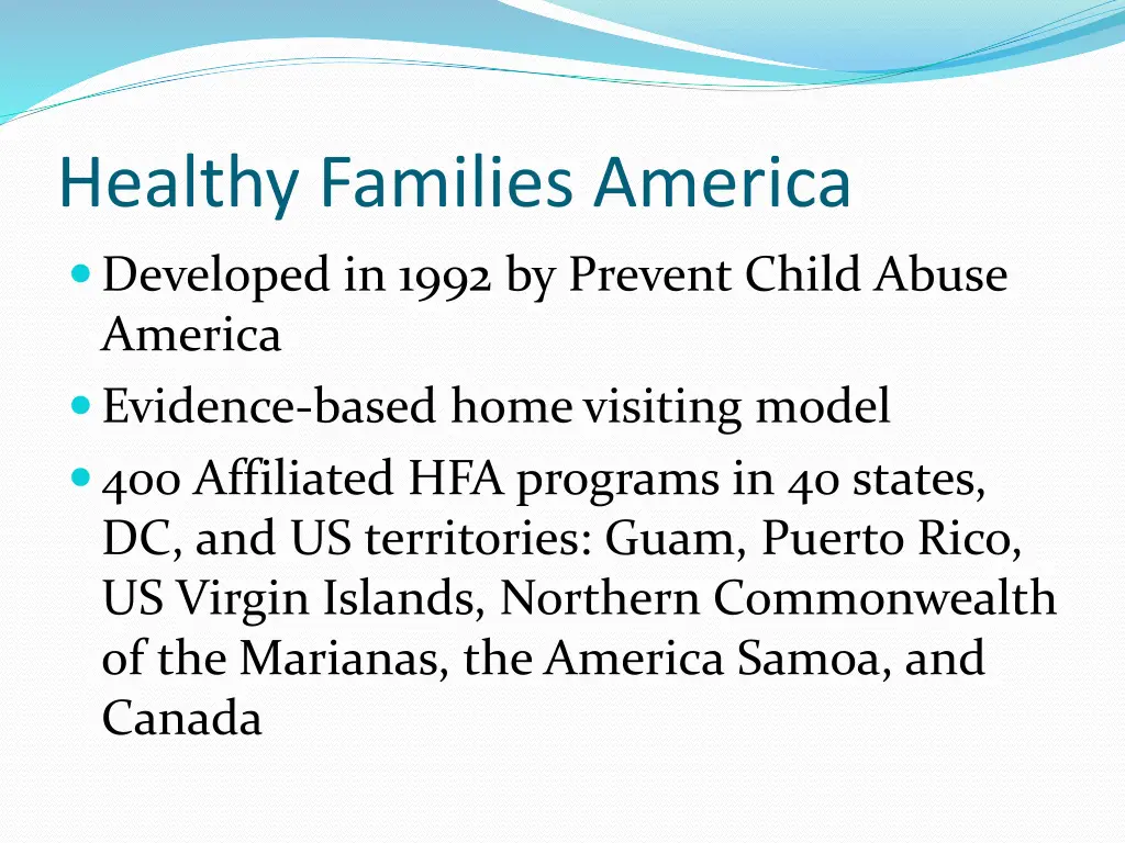 healthy families america