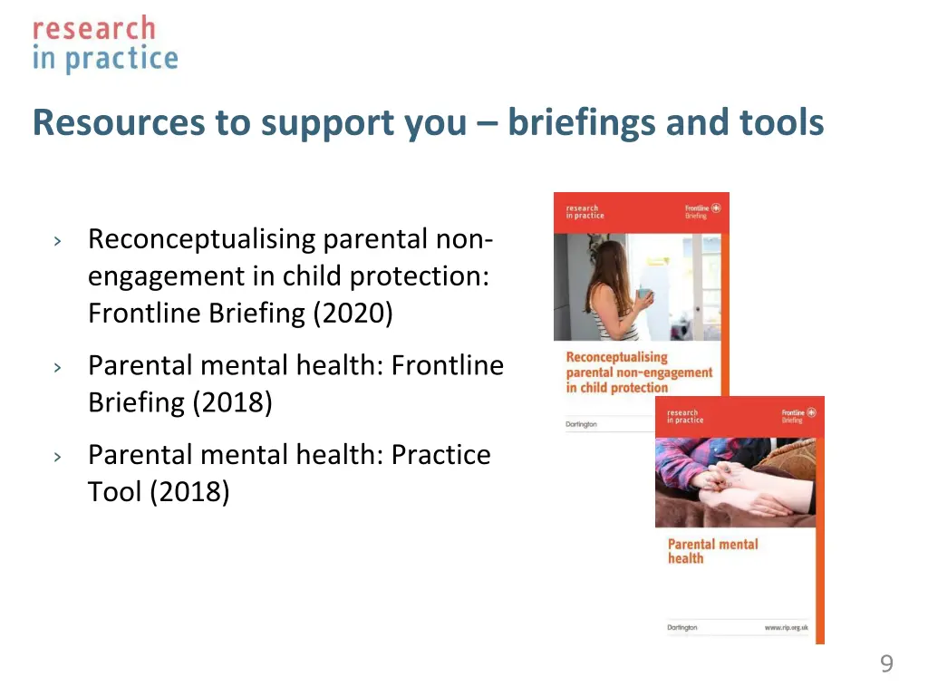 resources to support you briefings and tools 1