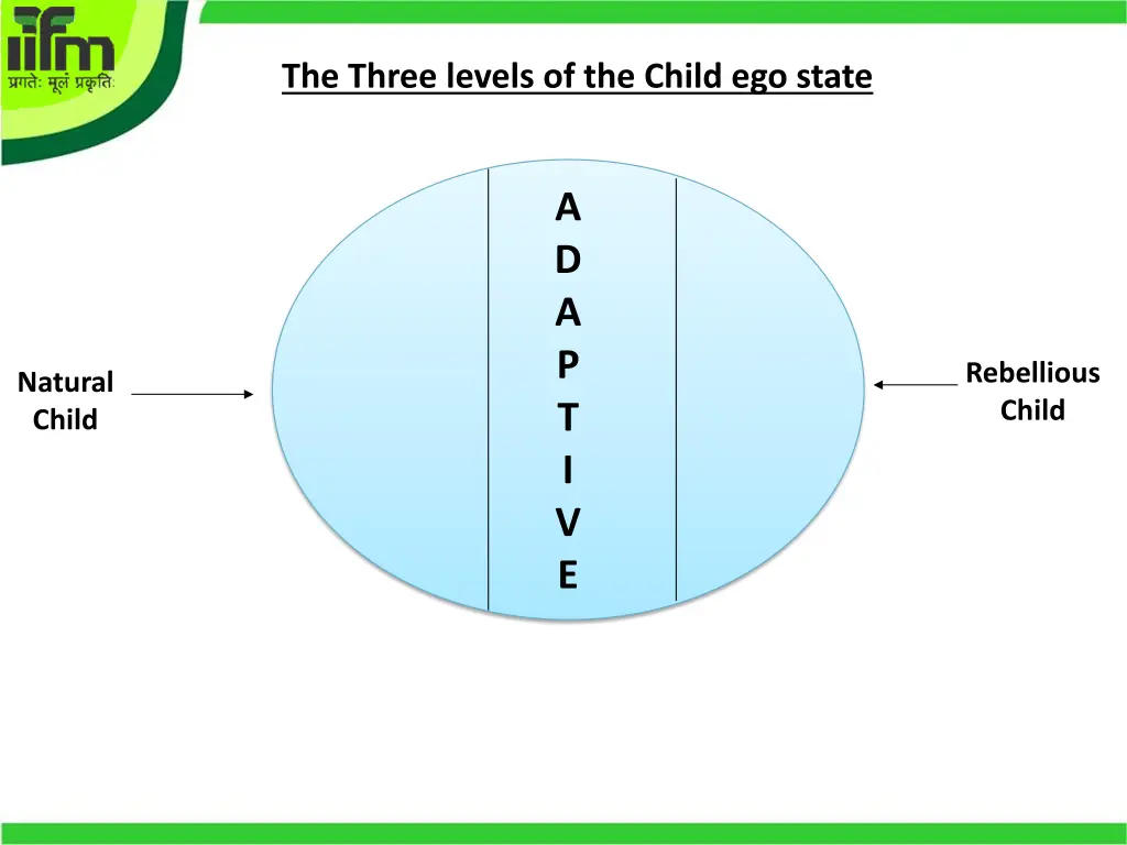 the three levels of the child ego state