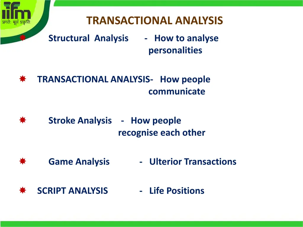 transactional analysis 1