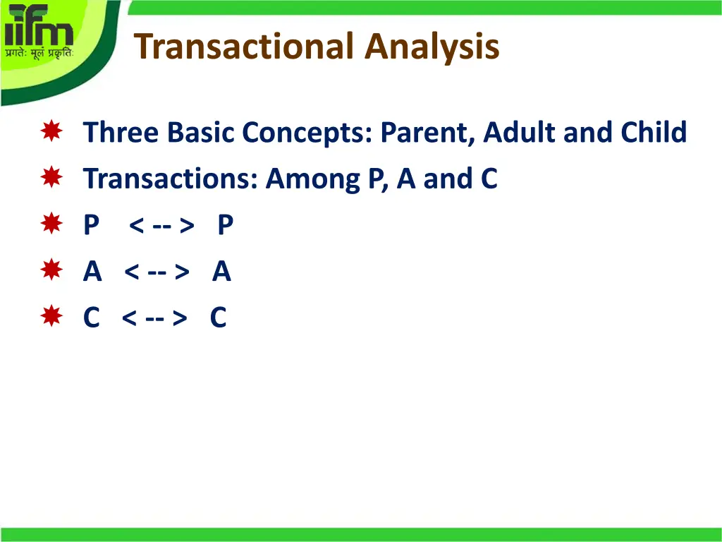 transactional analysis 2