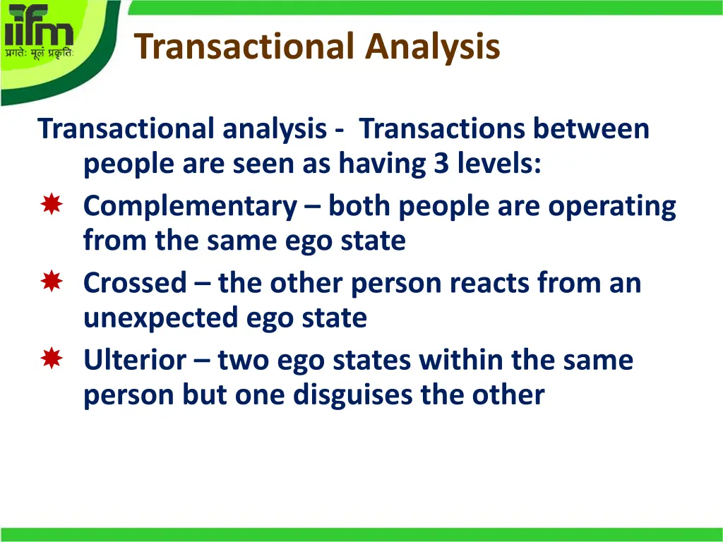 transactional analysis 5