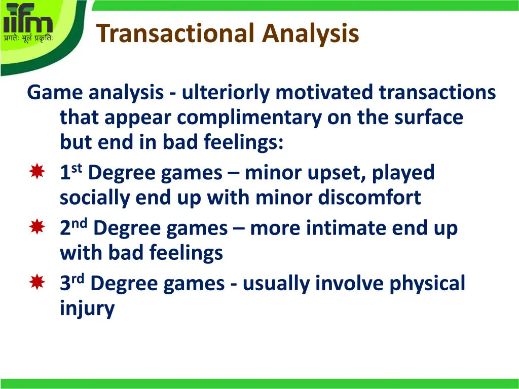 transactional analysis 6