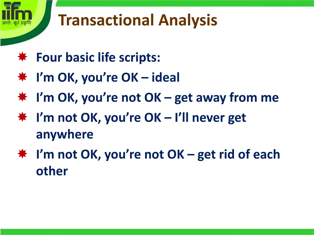 transactional analysis 9