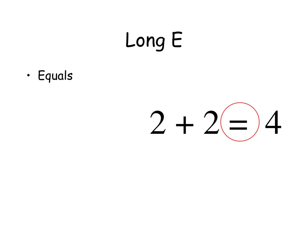 long e 3