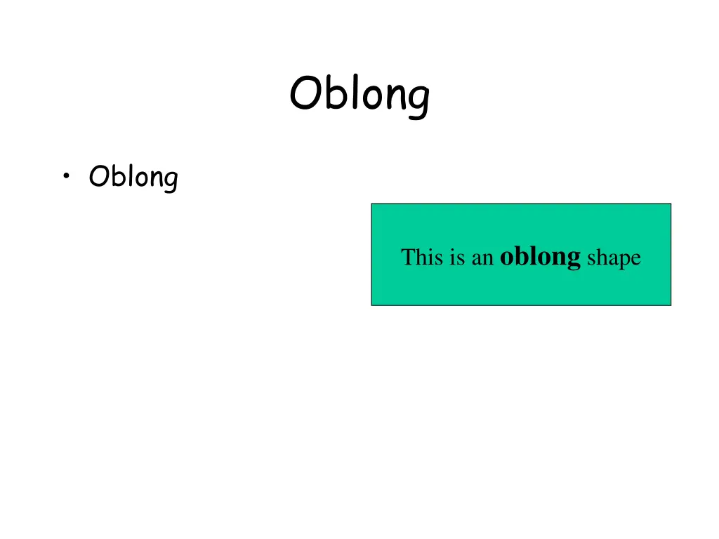 oblong