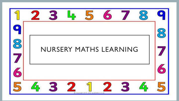 nursery maths learning