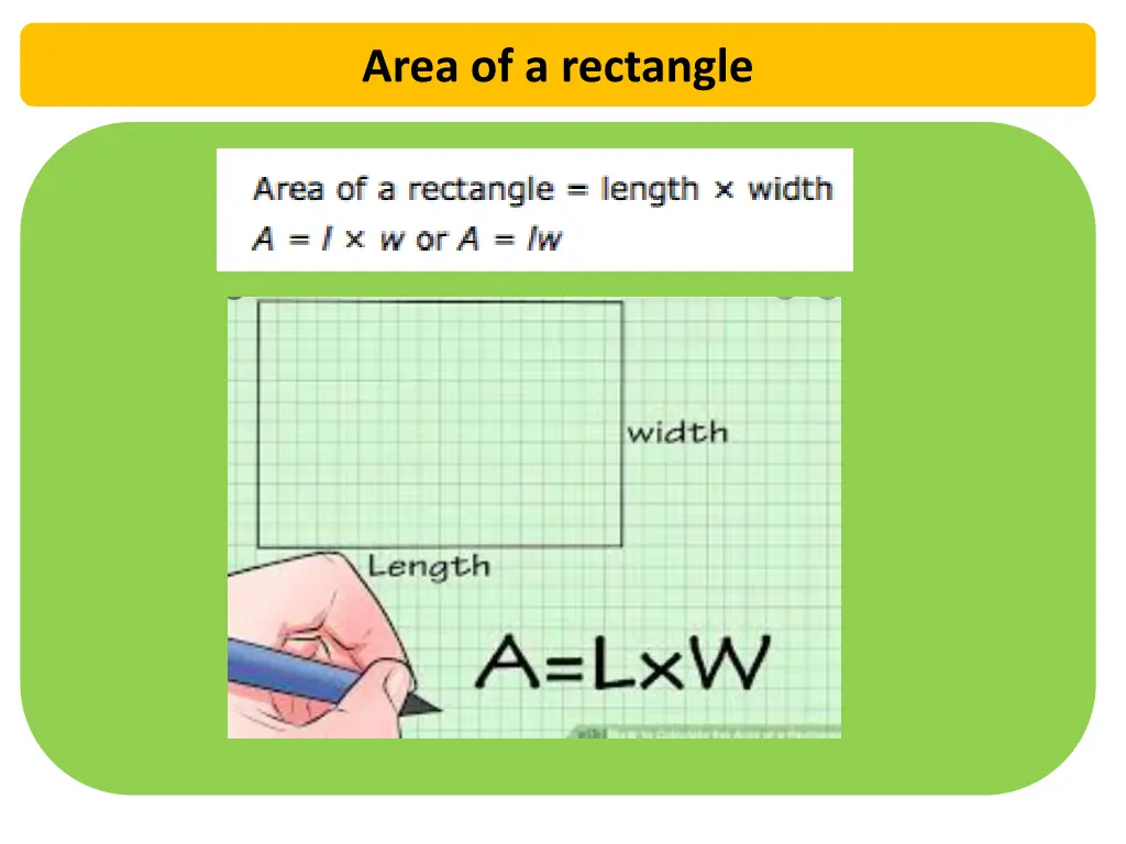 area of a rectangle 1