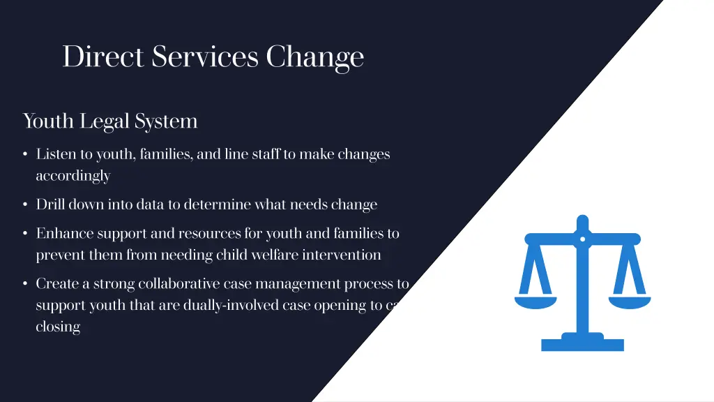 direct services change 1