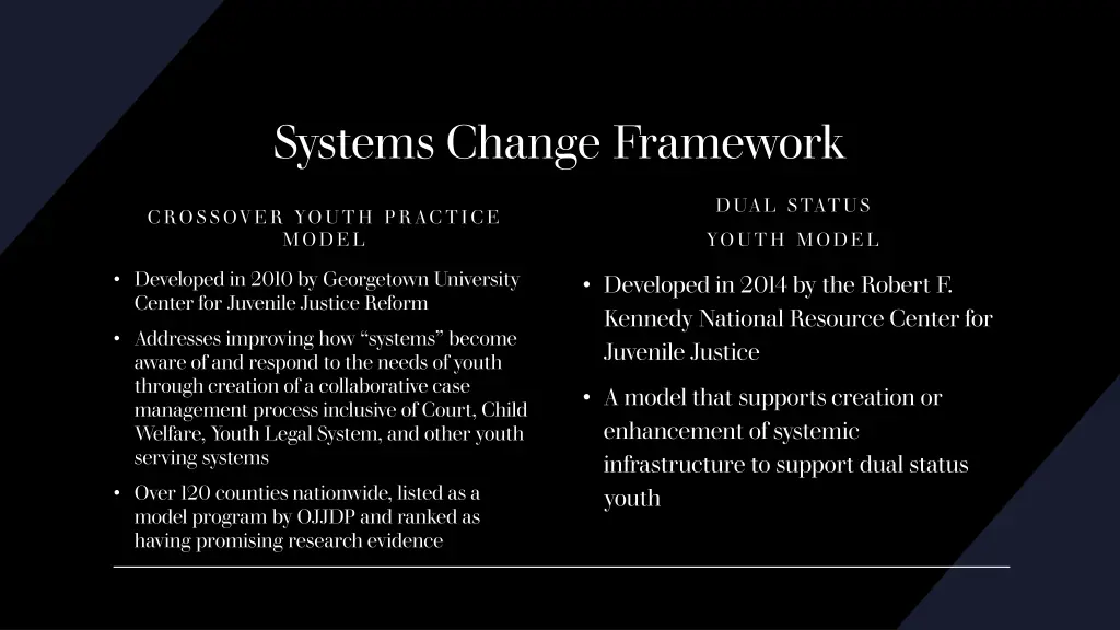 systems change framework