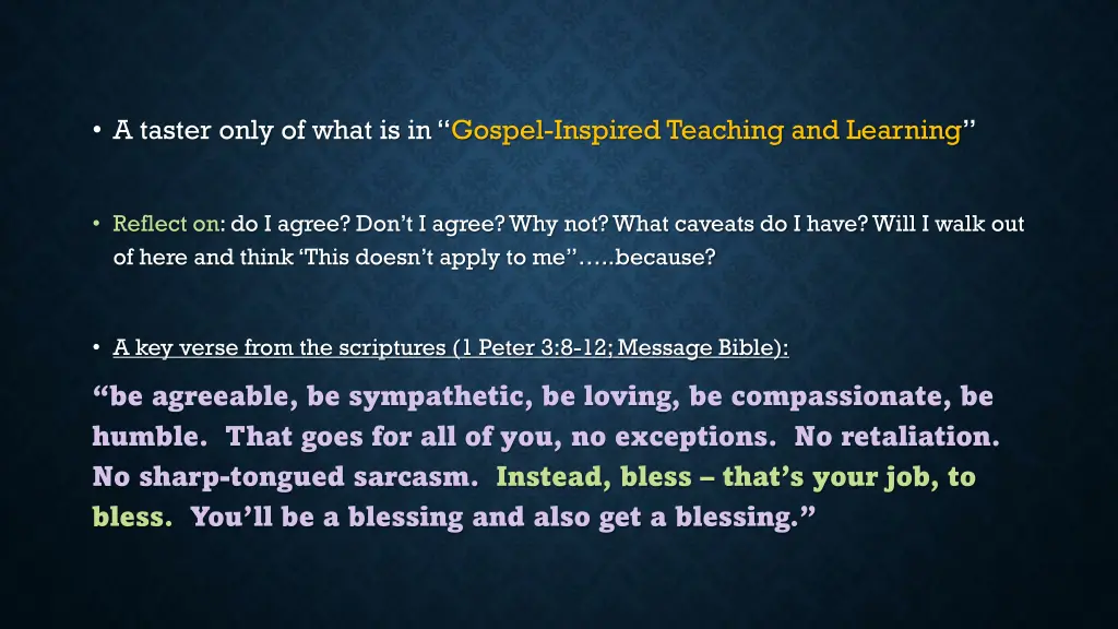 a taster only of what is in gospel inspired