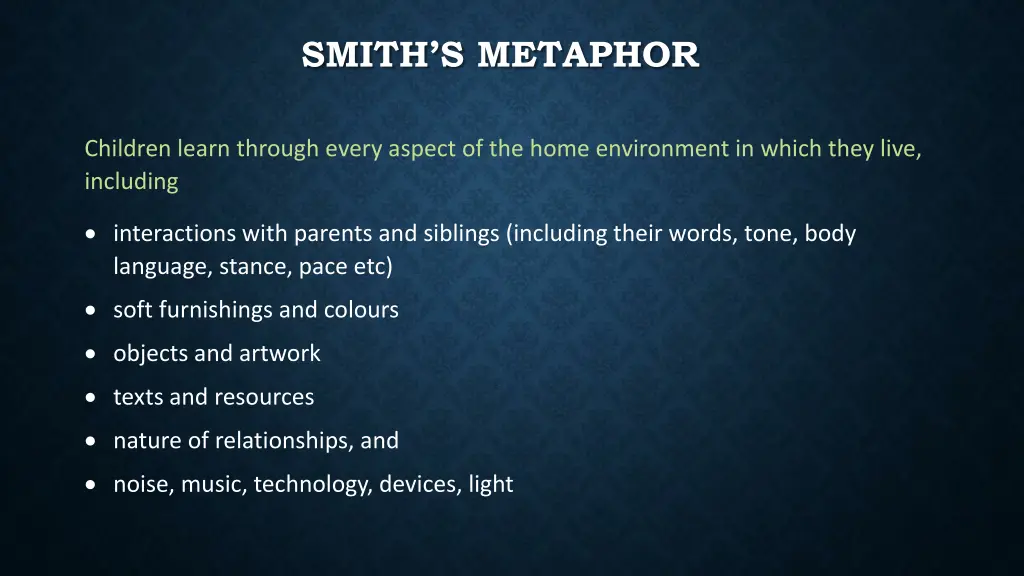 smith s metaphor