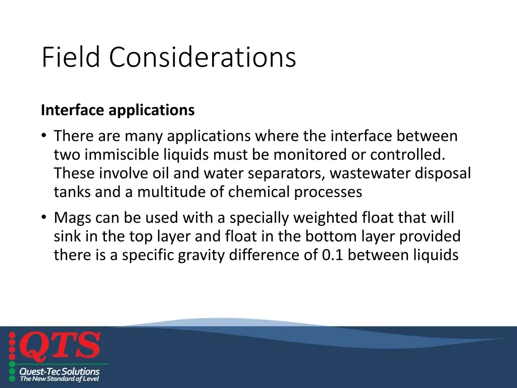 field considerations 2