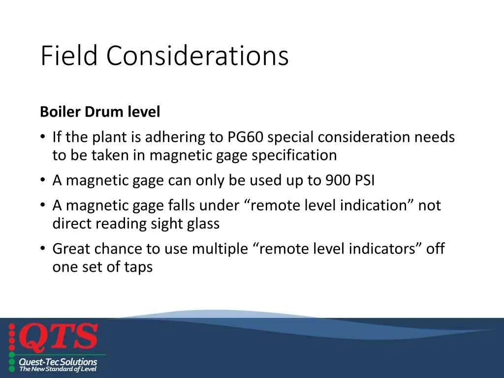 field considerations 3