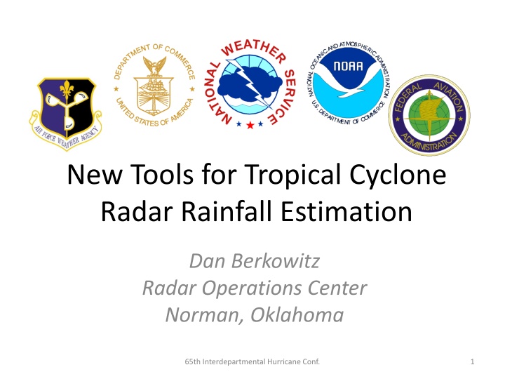 new tools for tropical cyclone radar rainfall