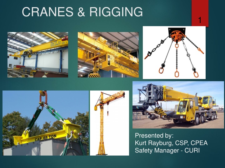 cranes rigging