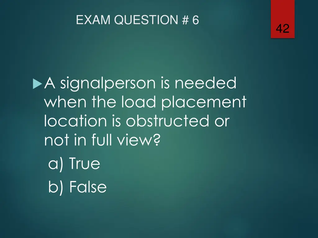 exam question 6