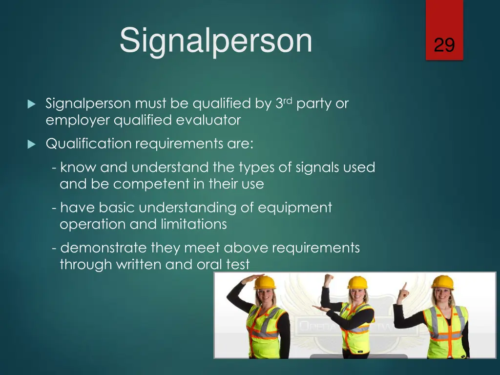 signalperson