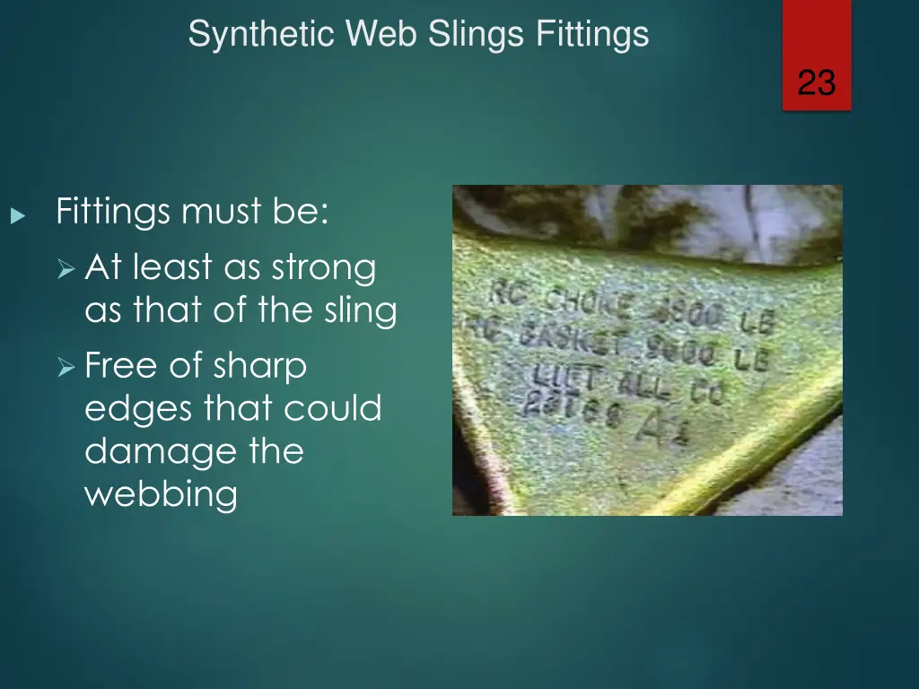 synthetic web slings fittings