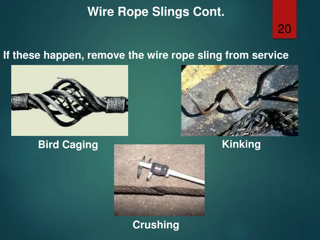 wire rope slings cont