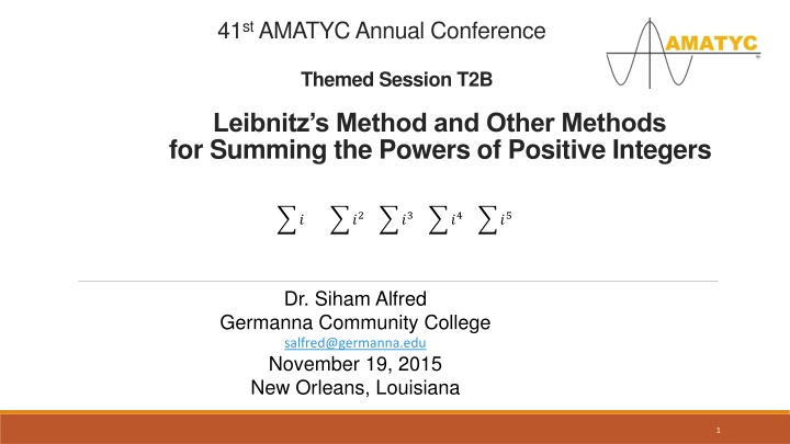 41 st amatyc annual conference